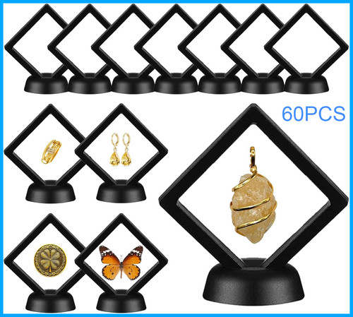 60pcs floating display case - 3d,