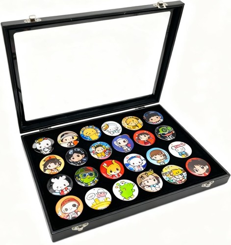 Enamel pin display case - display,