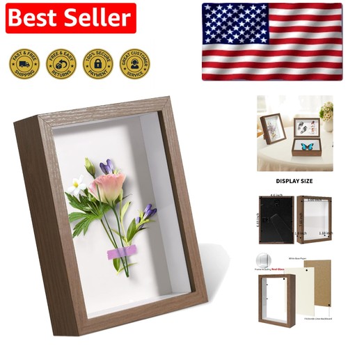 Elegant walnut shadow box - walnut,