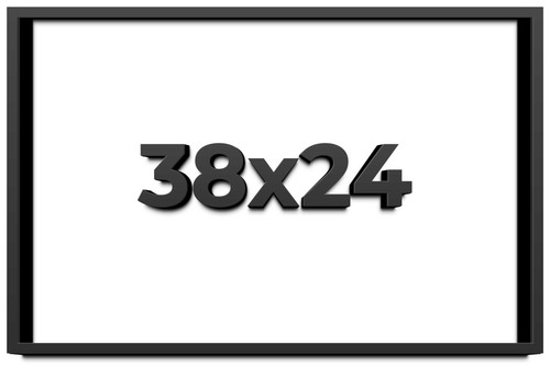 38x24 shadow box frame black - shadow, |