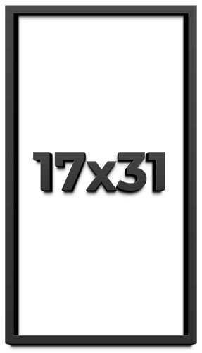 17x31 shadow box - black, |
