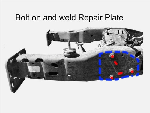 Steering box frame - repair, 1999