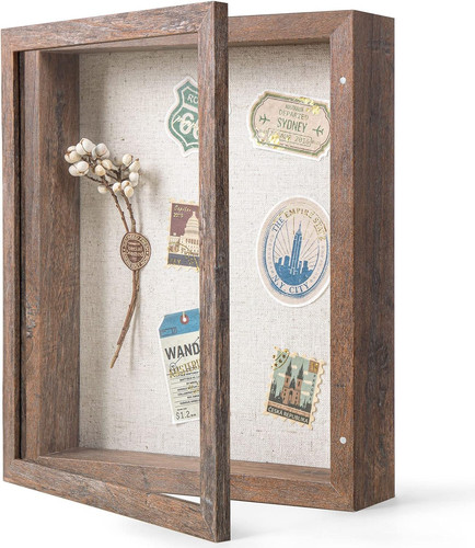 8x10 shadow box - box, linen