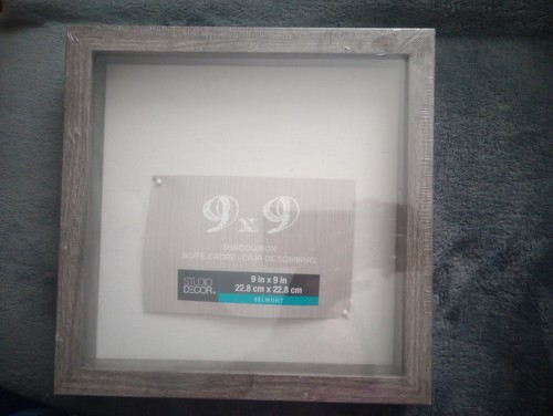 Grey shadow box display - 9, x